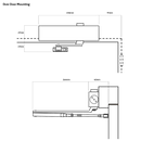 DOOR CLOSER SIZE 2-4 STD ARM BACKCHECK - CLIP ON COVER SILVER-7