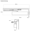 LOCKWOOD DOOR CLOSER SIZE 2-6 STD ARM BACKCHECK - CLIP ON COVER SILVER-7