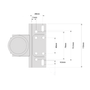 DD TECH SURECLOSE READYFIT SAFETY HINGE/CLOSER WELD-ON RF108SF S-7