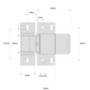 DD TECH SURECLOSE READYFIT SAFETY HINGE/CLOSER WELD-ON RF108SF S-5