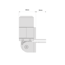 DD TECH SURECLOSE READYFIT SAFETY HINGE/CLOSER WELD-ON RF108SF S-6