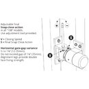 DD TECH SURECLOSE READYFIT SAFETY HINGE/CLOSER WELD-ON RF108SF S-2