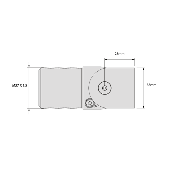DD TECH SURECLOSE CENTRE MNT NON-SELF CLOSING HINGE SCREW-ON SM