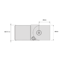 DD TECH SURECLOSE CENTRE MNT SAFETY HINGE CLOSER SCREW-ON 57SF-5