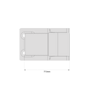 DD TECH SURECLOSE FLUSH MNT NON-SELF CLOSING HINGE WELD-ON SM ST90-7