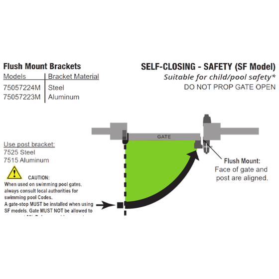 DD TECH SURECLOSE FLUSH MNT SAFETY HYDRAULIC HINGE CLOSER SCREW-ON 57SF AT90