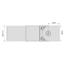 DD TECH SURECLOSE CENTRE MNT SAFETY HINGE CLOSER W/FINAL SNAP ACTION WELD-ON 108SF-4