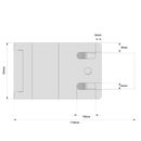 DD TECH SURECLOSE FLUSH MNT SAFETY HINGE CLOSER W/FINAL SANP ACTION SCREW-ON 108SF AT90-6