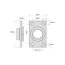 DD TECH SURECLOSE CENTRE MNT RECT POST BRKT - For SCREW ON Hinges-6