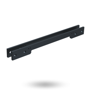 DD TECH HYDRAULIC GATE CLOSER VERTICAL MOUNTING PLATE - GUIDE RAIL BLACK