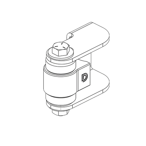 DD TECH SHUTIT BADASS FACE MOUNTING WELD-ON HINGE