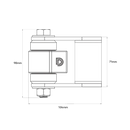 DD TECH SHUTIT BADASS FACE MOUNTING WELD-ON HINGE-8