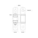 DD TECH SHUTIT BADASS FACE MOUNT BOLT-ON HINGE BLACK POWERED COATED-6