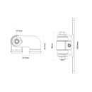 DD TECH SHUTIT BADASS FACE MOUNT BOLT-ON HINGE BLACK POWERED COATED-5