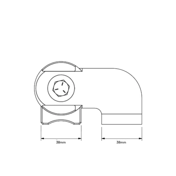 DD TECH SHUTIT BADASS SELF CLOSING FACE MOUNT WELD-ON HINGE