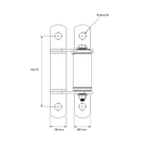 DD TECH SHUTIT BADASS SELF CLOSING FACE MNT BOLT-ON HINGE SET-5