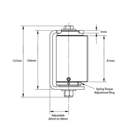 DD TECH SHUTIT BADASS SELF CLOSING WELD-ON HINGE