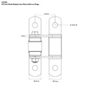 DD TECH SHUTIT BADASS SELF CLOSING FACE MNT BOLT-ON HINGE SET-6