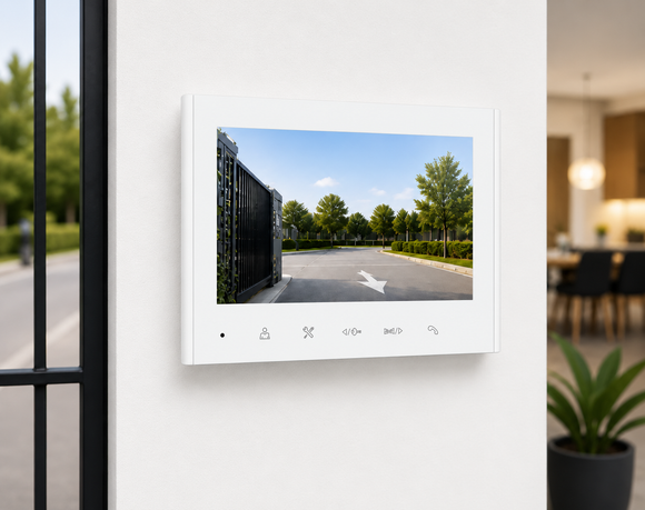 ENTREX 2-Wired Video Intercom with Call Button (Silver)