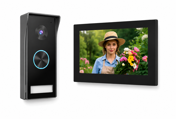ENTREX 2-Wired Video Intercom with Call Button & Smart App Access