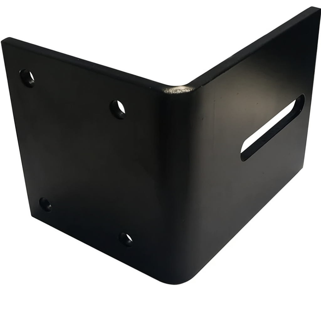 L-Angle Plate For Sliding Gate Catcher Bracket Powder Coated in Black
