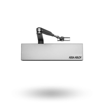 DOOR CLOSER SIZE 1-4 STD ARM BACKCHECK DELAYED ACTION SILVER