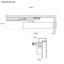 DOOR CLOSER SIZE 1-4 STD ARM BACKCHECK DELAYED ACTION SILVER-8