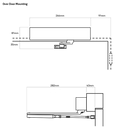 DOOR CLOSER SIZE 1-4 STD ARM BACKCHECK DELAYED ACTION SILVER-7