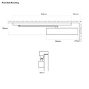 DOOR CLOSER SIZE 2-6 SLIDE RAIL BACKCHECK DELAYED ACTION SILVER-7