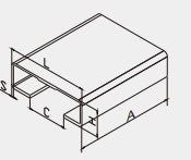 BLACK Sliding Gate Guide Block and Channel