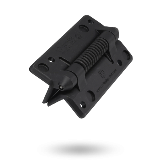 D&D Technologies KwikFit Polymer Gate Hinge Set - 2 Pack, Screw-On, Rust-Free For Light To Medium Weight Gates