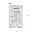 D&D TECH KWIKFIT POLYMER GENERAL PURPOSE SELF-CLOSING HINGE-6