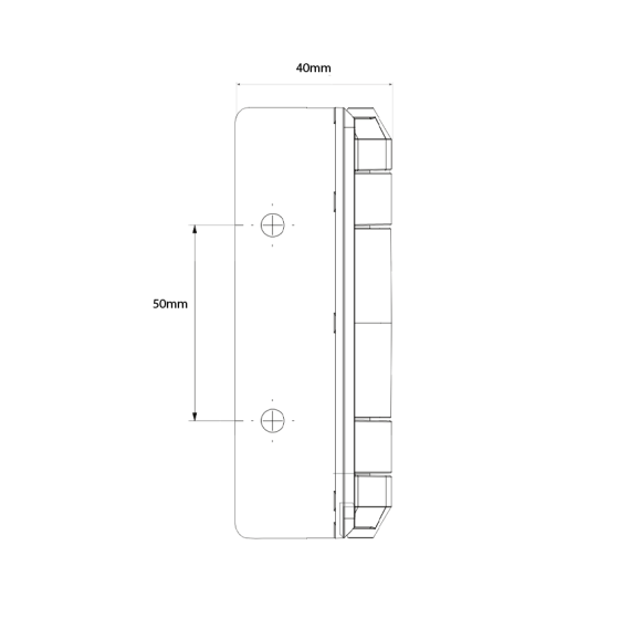 D&D TECH KWIKFIT POLYMER GENERAL PURPOSE SELF-CLOSING HINGE