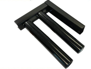 L Bracket Powder Coated Black For Guiding Rollers with NL40x250 Nylon Roller