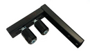 L Bracket Powder Coated Black For Guiding Rollers with NL40x60 Nylon Roller-1