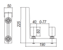 L Bracket Powder Coated Black For Guiding Rollers with NL40x60 Nylon Roller-3
