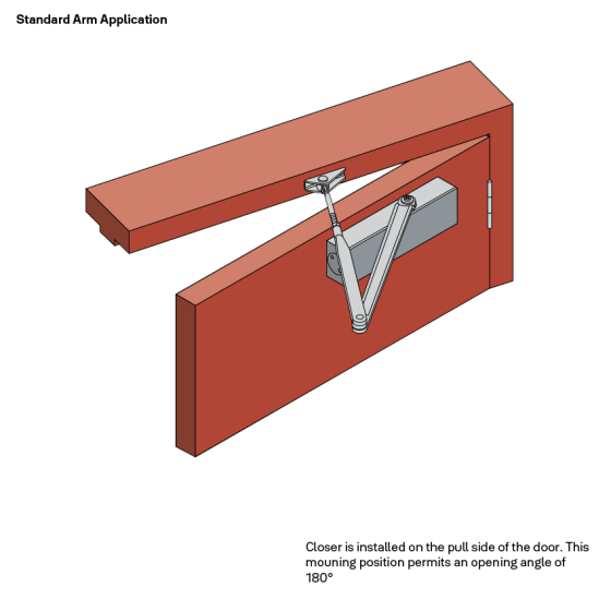 LW HYDRAULIC DOOR CLOSER SILVER