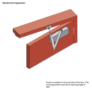 LW HYDRAULIC DOOR CLOSER SILVER-8