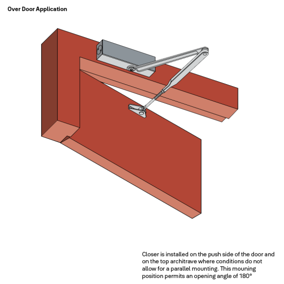 LW HYDRAULIC DOOR CLOSER SILVER