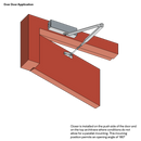 LW HYDRAULIC DOOR CLOSER SILVER-6