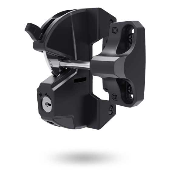 DD TECH LOKKLATCH SERIES 3 LATCH WITH KWIKFIT HINGES BLACK