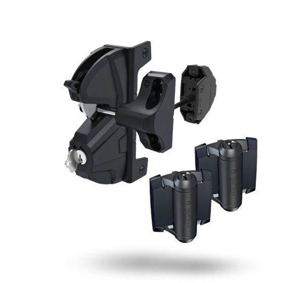 D&D TECH LOKKLATCH DELUXE 3 - SHORT BOLT WITH TRUECLOSE HINGES