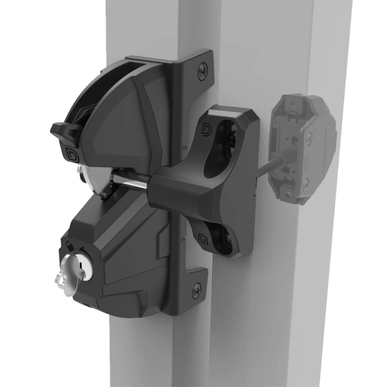 D&D TECH LOKKLATCH DELUXE 3 - SHORT BOLT WITH TRUECLOSE HINGES