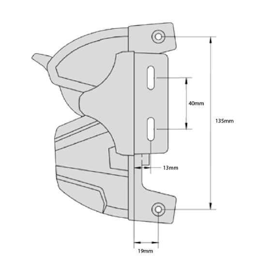 D&D TECH LOKKLATCH DELUXE 3 - SHORT BOLT WITH TRUECLOSE HINGES