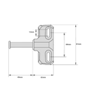 D&D TECH LOKKLATCH DELUXE 3 - SHORT BOLT WITH TRUECLOSE HINGES-5
