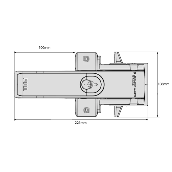 DD TECH LOKKLATCH MAGENTIC LOCKABLE DUAL SIDED KD