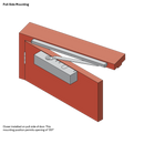 DOOR CLOSER SIZE 2-6 SLIDE RAIL BACKCHECK DELAYED ACTION SILVER-12
