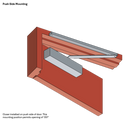 DOOR CLOSER SIZE 2-6 SLIDE RAIL BACKCHECK DELAYED ACTION SILVER-11