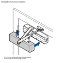 DOOR CLOSER SIZE 1-4 STD ARM BACKCHECK DELAYED ACTION SILVER-11