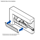 DOOR CLOSER SIZE 2-4 STD ARM BACKCHECK - CLIP ON COVER SILVER-10